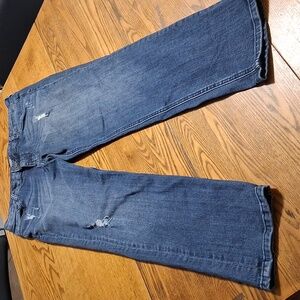 KUT FROM THE KLOTH Jeans Womens 10 BLUE CATHERINE BOYFRIEND Distressed Preowned